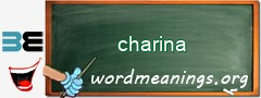 WordMeaning blackboard for charina